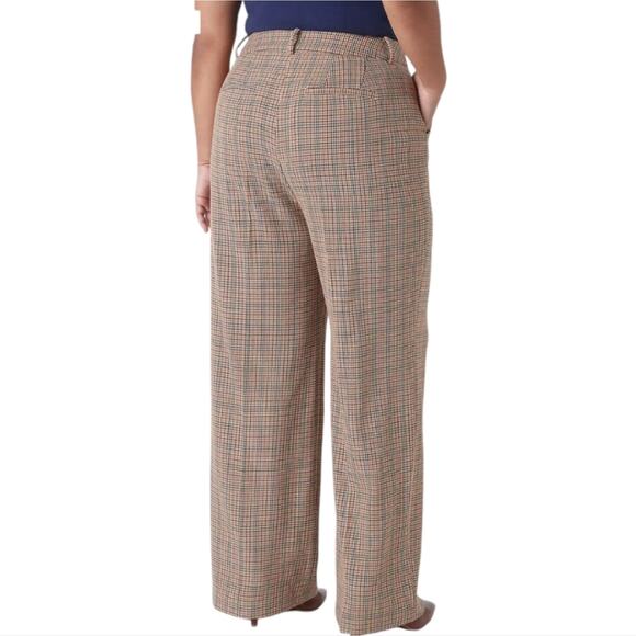 LANE BRYANT The Allie Plaid Wide Leg Pants Plus Size 22 - Picture 3 of 11